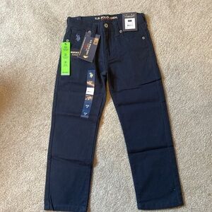 U.S. Polo Assn navy pants- boys size 5- brand new w tags